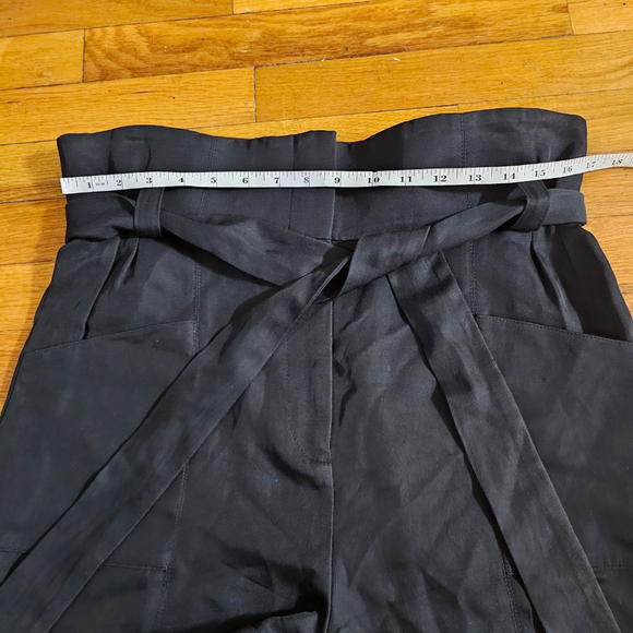 IRO Black High Waist Paperbag Shorts US 6 - Picture 4 of 7